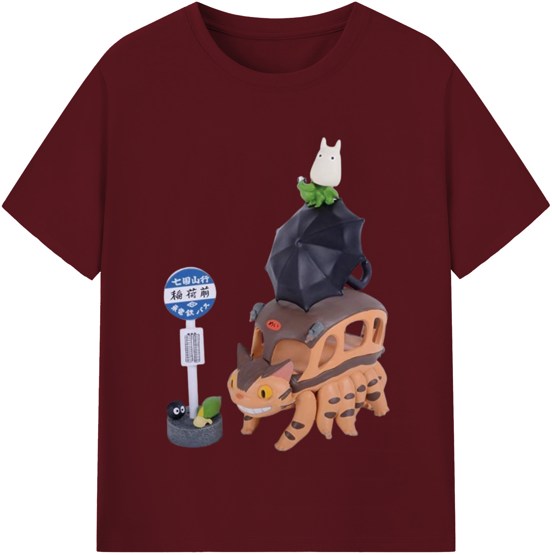 （画像用） となりのトトロ 草壁メイ 草壁サツキ My Neighbor Totoro Satsuki Kusakabe Mei Kusakabe 綿100％半袖Tシャツ（フロントプリント）